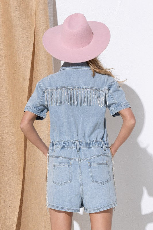 Skipper {denim romper}