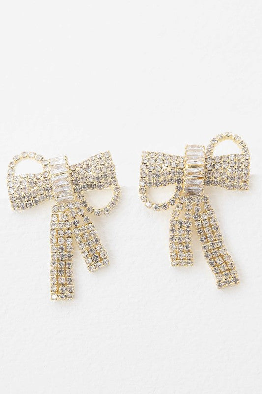 Crystal {Bow} Earrings