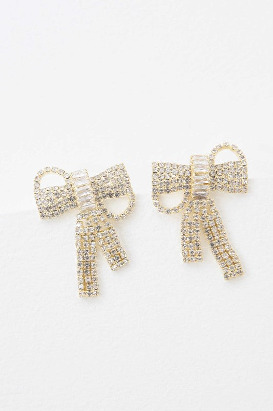 Crystal {Bow} Earrings