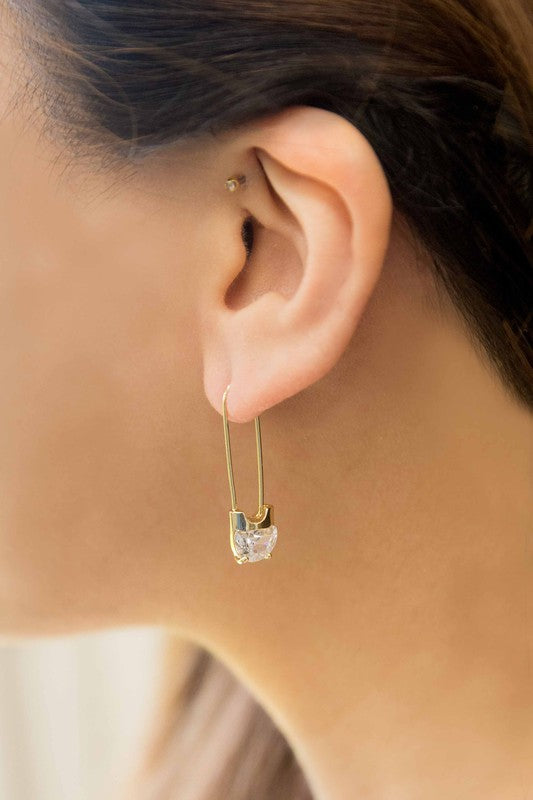 Sparkling {Pin Hook Earrings}
