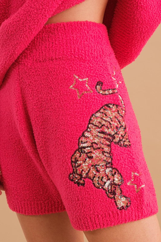 Cozy Soft Knitted Tiger Lounge Set