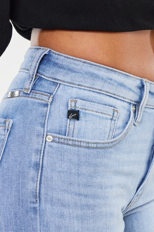 Kan Can HIGH RISE CROP BOOTCUT DENIM