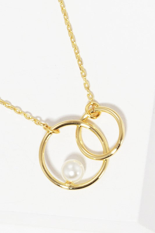 Bridesmaid {Gold-Dipped Ring Necklace}