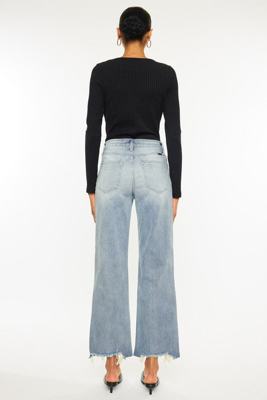 Kan Can- High Rise Slim Wide Leg