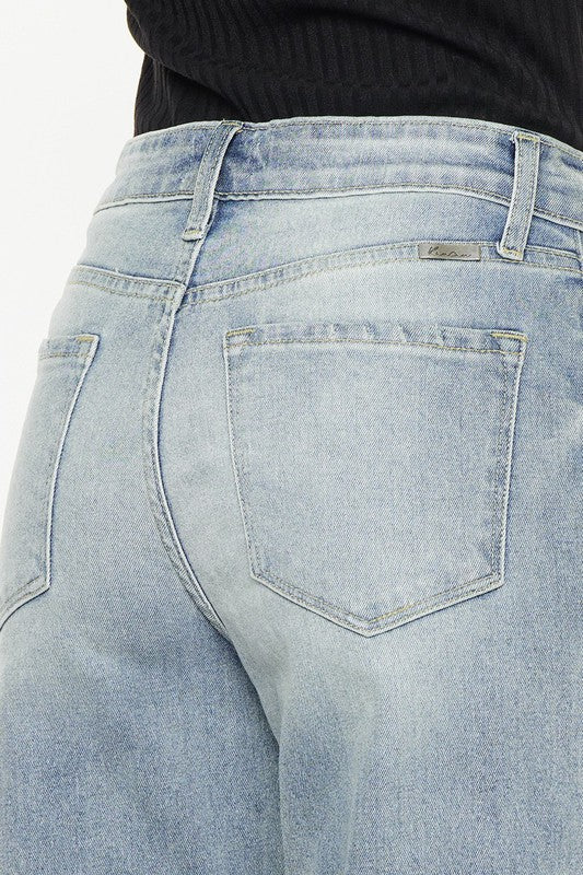 Kan Can- High Rise Slim Wide Leg