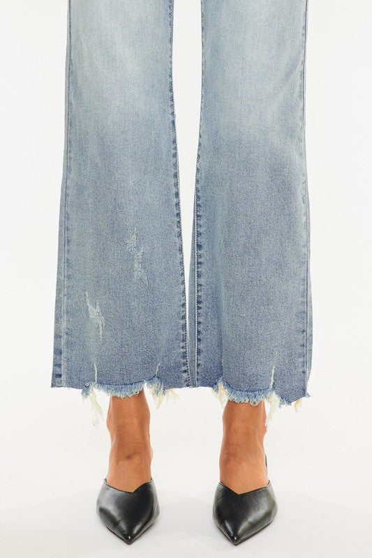 Kan Can- High Rise Slim Wide Leg