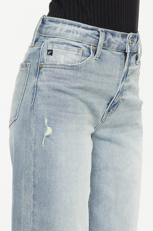 Kan Can- High Rise Slim Wide Leg