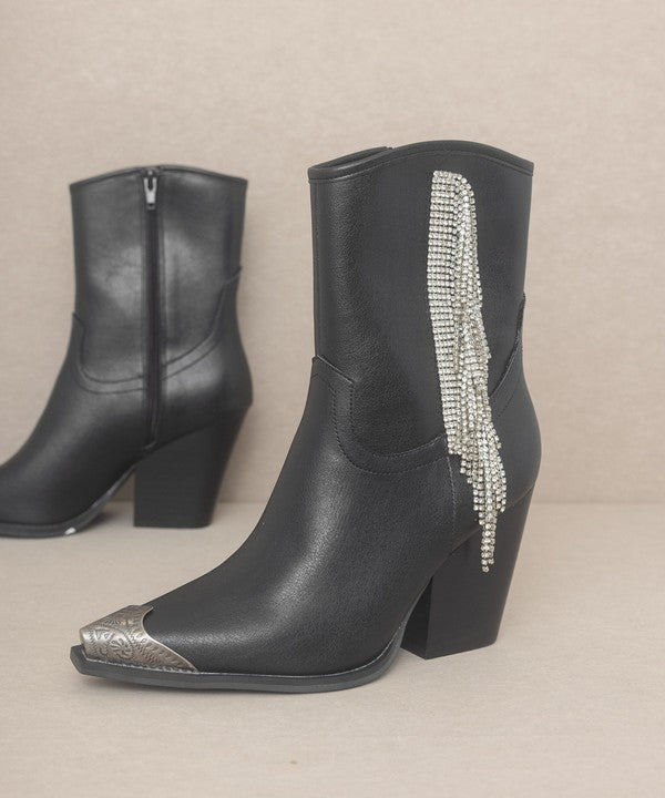 OASIS SOCIETY {Kai} - Rhinestone Fringe Boots