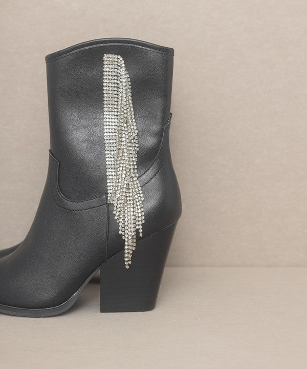 OASIS SOCIETY {Kai} - Rhinestone Fringe Boots