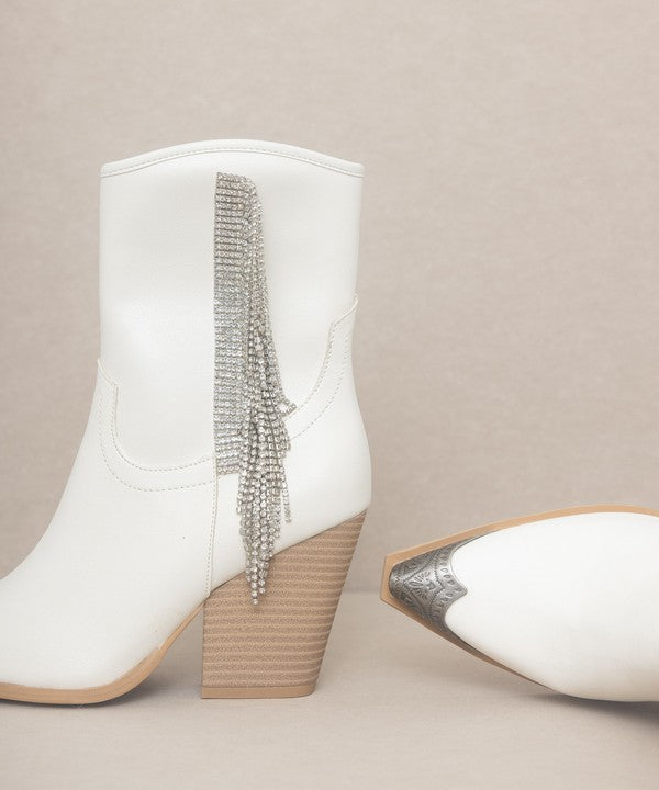 OASIS SOCIETY {Kai} - Rhinestone Fringe Boots