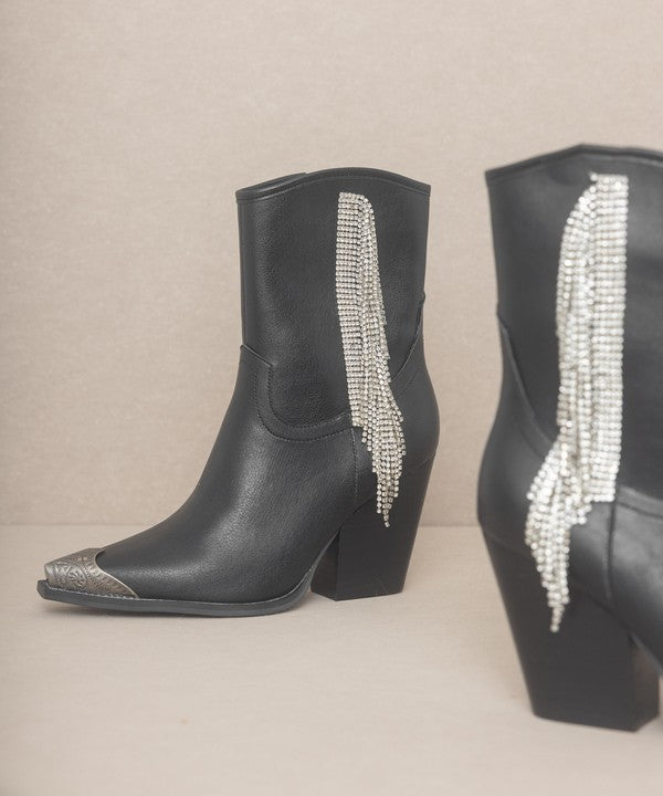 OASIS SOCIETY {Kai} - Rhinestone Fringe Boots