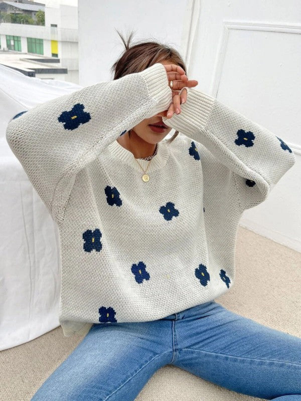Flowers knit {sweater}