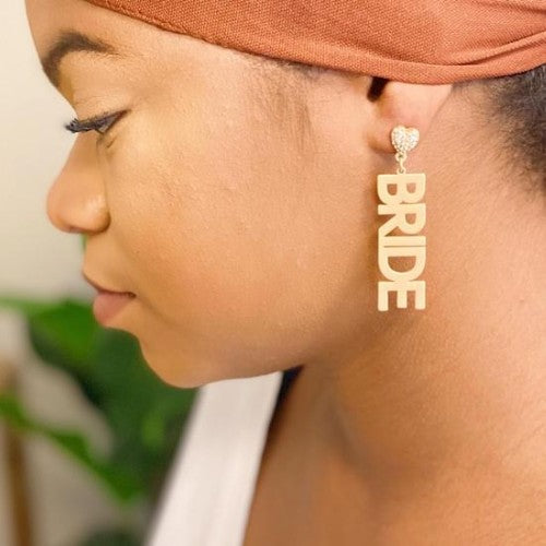 “Say I Do” Bride Earrings