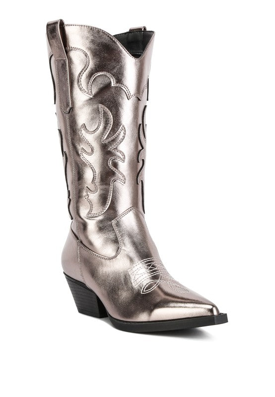 Cowby Boots {Metallic Faux}