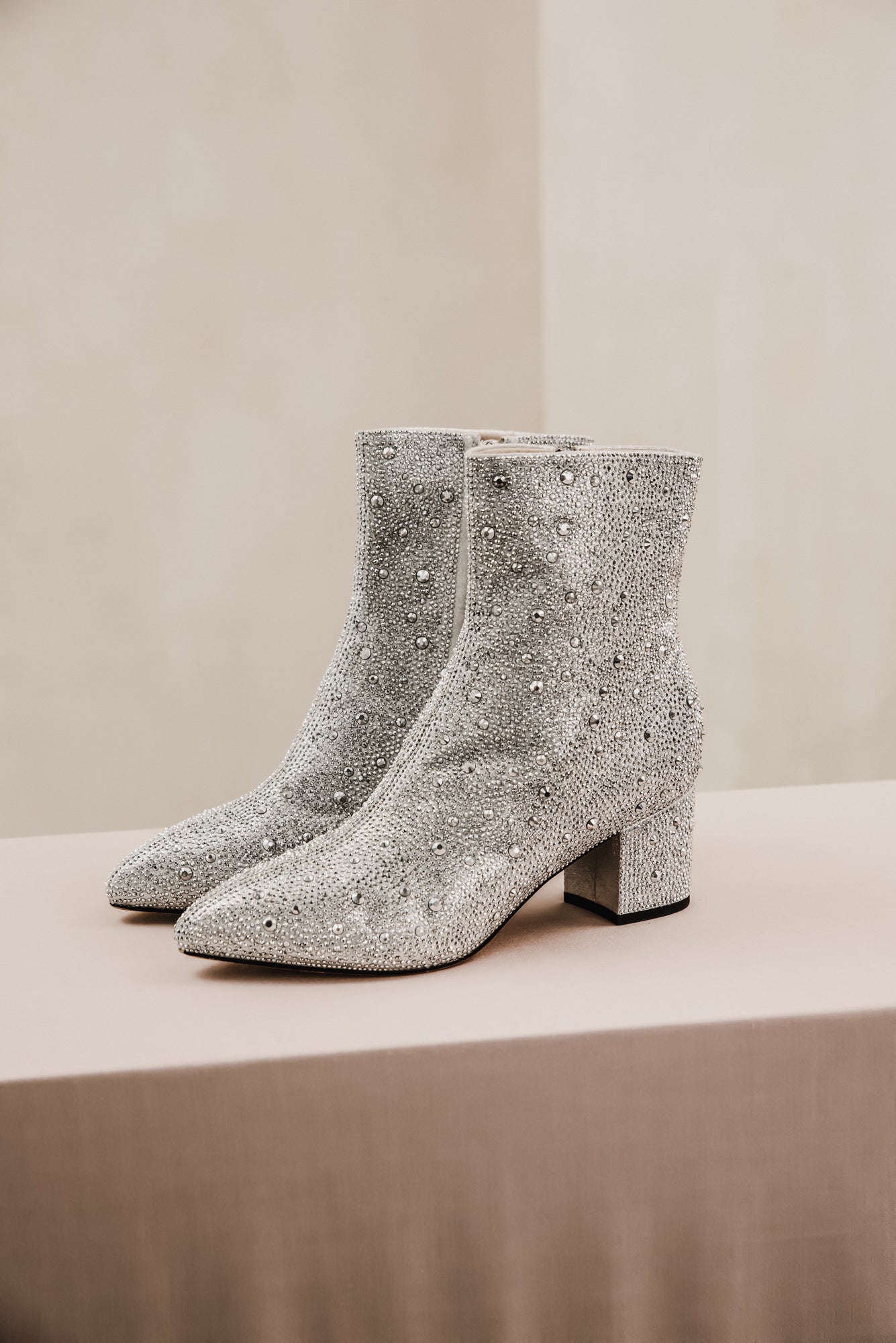 Cinderella Glitter Boots - Silver