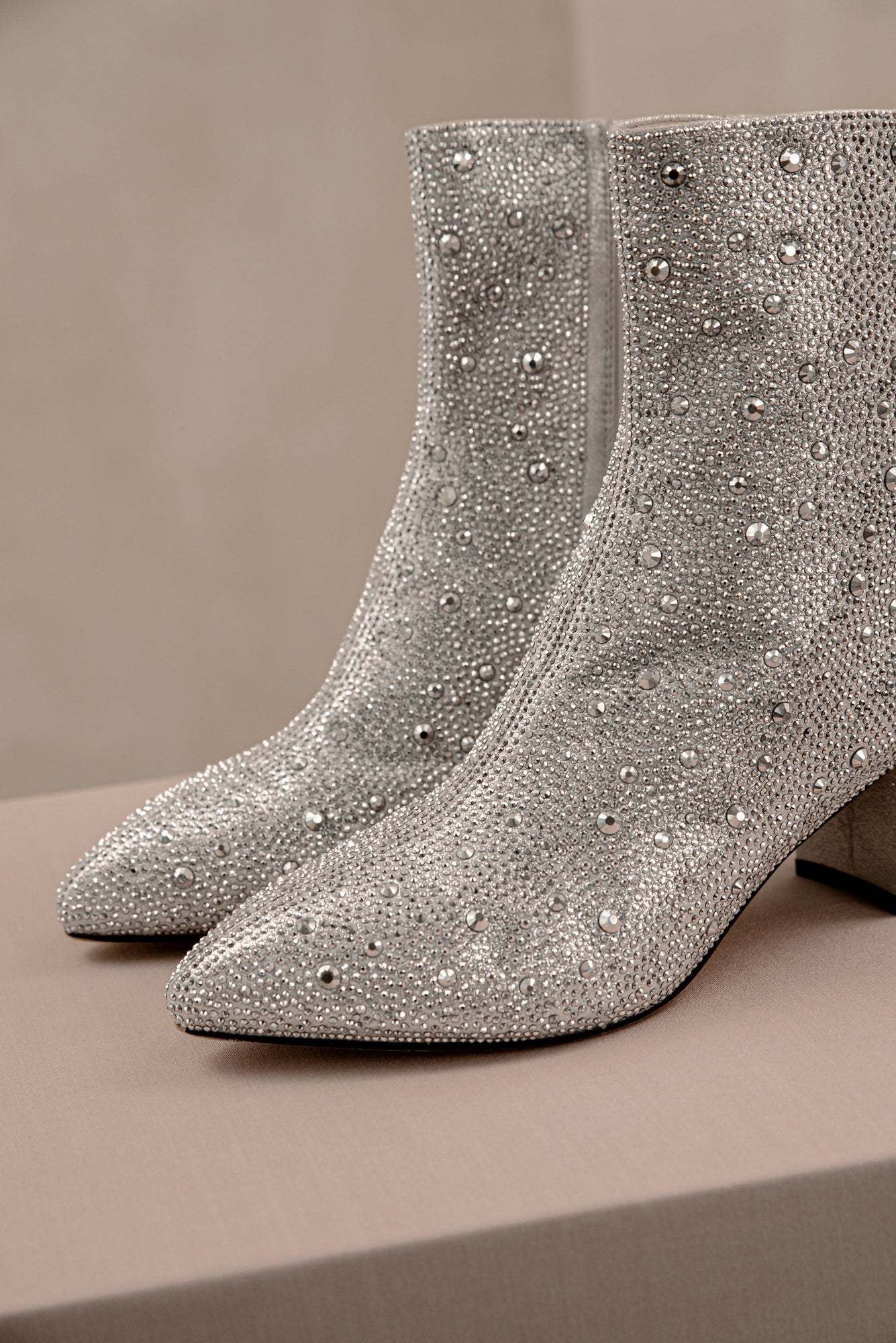 Cinderella Glitter Boots - Silver